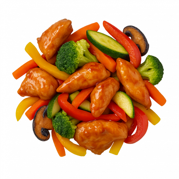 Hähnchen Teriyaki - Wok Gemüse