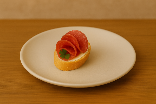 Canapé Salami Stück