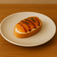 Canapé Graved Lachs Stück