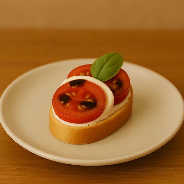 Canapé Tomate - Mozarella Stück